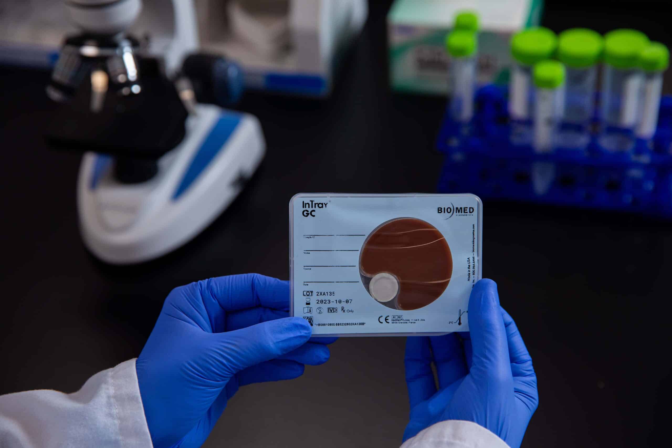 InTray GC, Biomed Diagnostics, culture diagnostics, Neisseria gonorrhoeae, gonorrhea