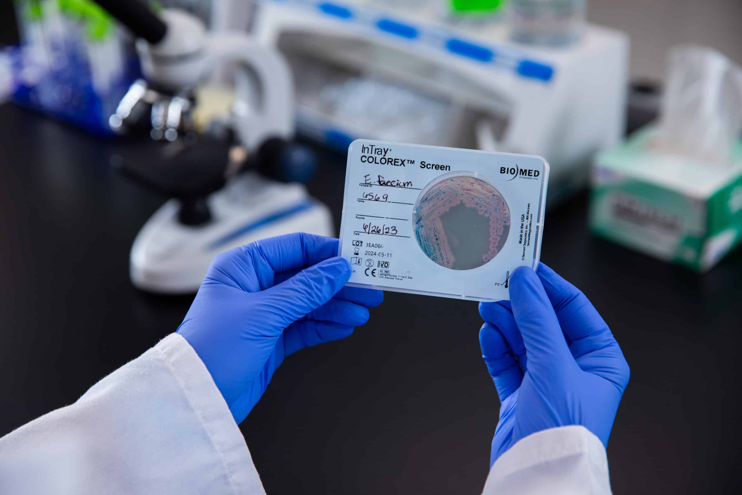 Biomed Diagnostics, culture diagnostics, VMX, VMX 2024, InTray, InPouch, culture media, IVD, in vitro diagnostics, veterinary medicine, colorex screen